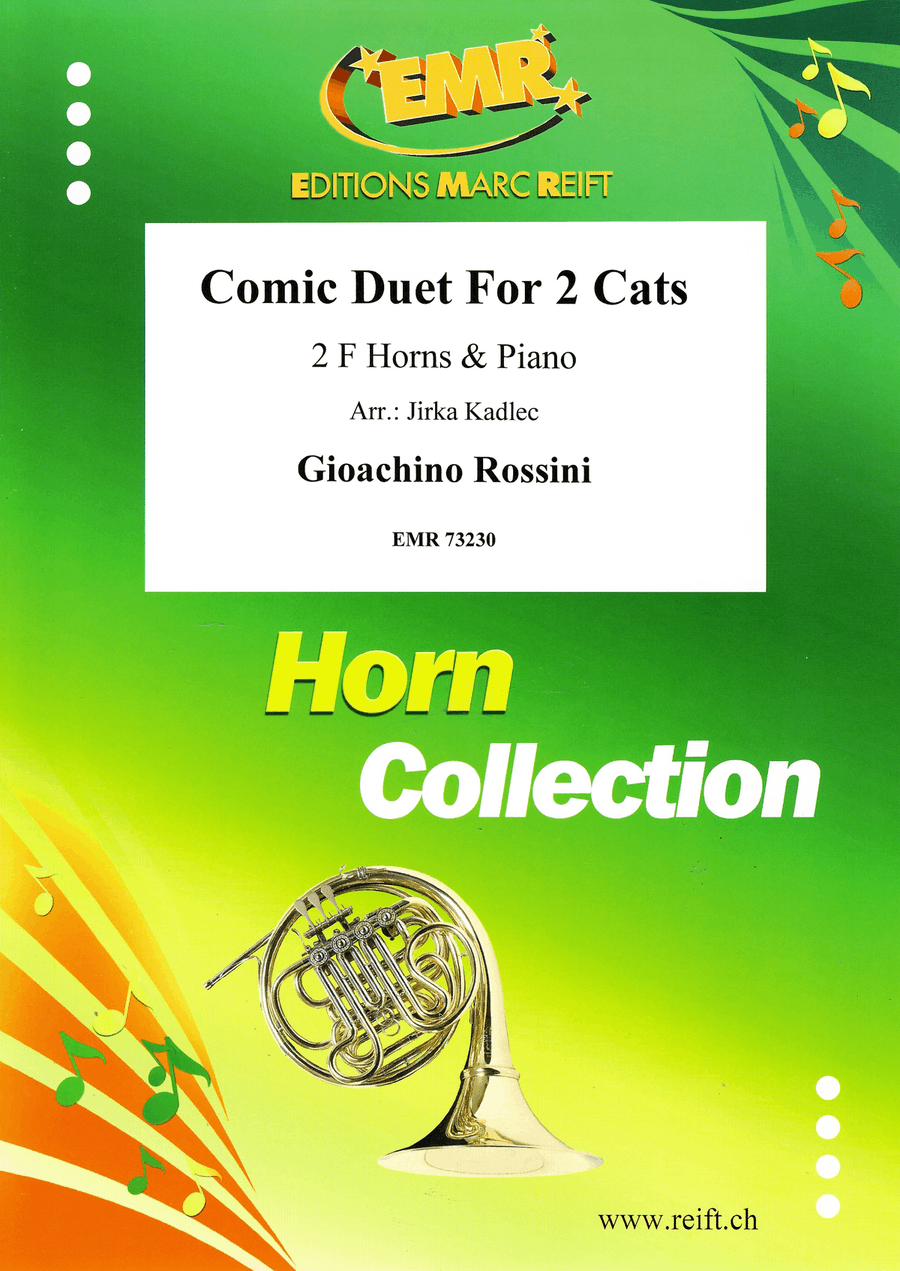 Comic Duet For 2 Cats Comic Duet For 2 Cats Horn scores gallery preview page 1