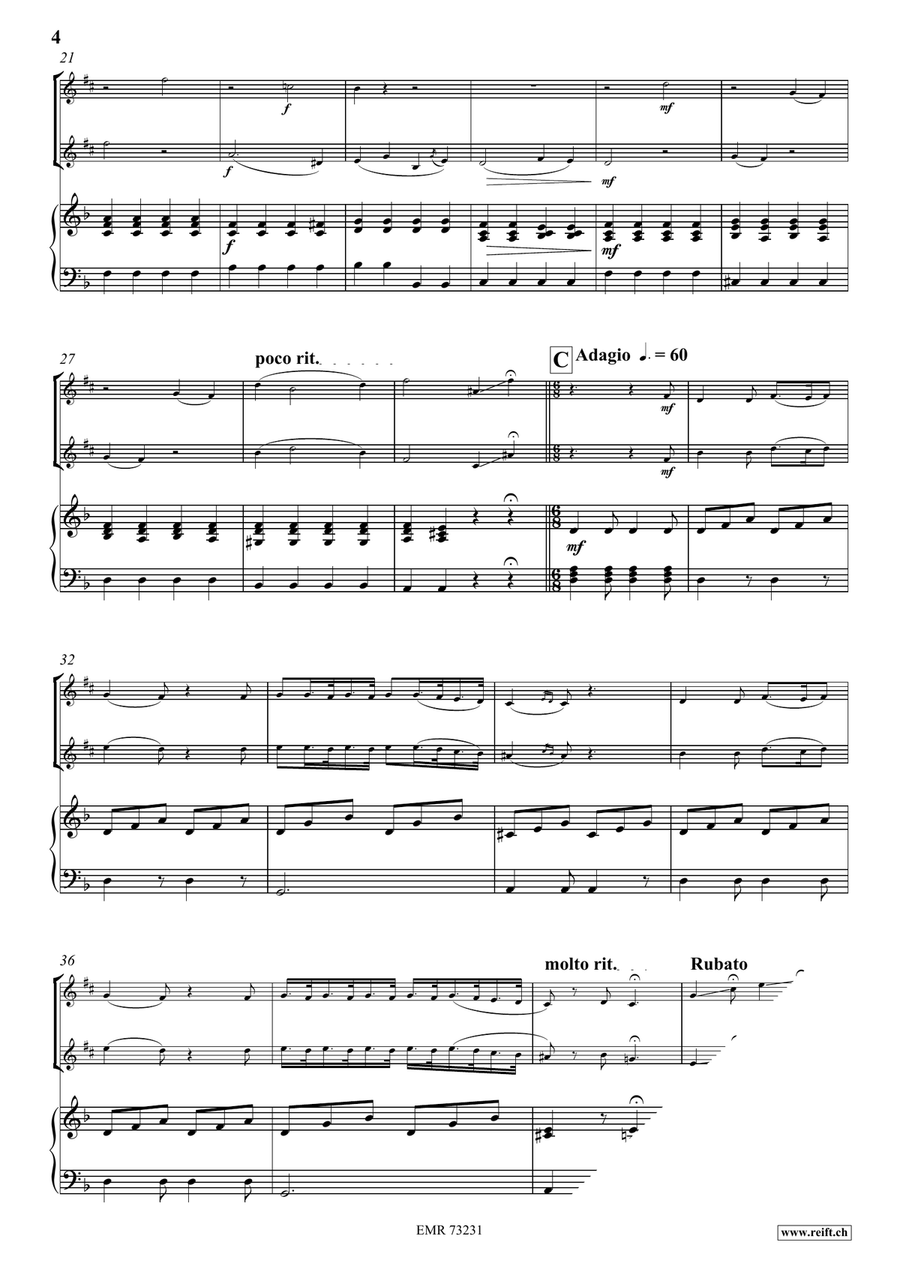 Comic Duet For 2 Cats Comic Duet For 2 Cats Horn scores gallery preview page 4