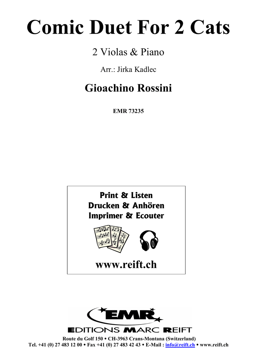 Comic Duet For 2 Cats by Gioachino Rossini Viola - Sheet Music page 2
