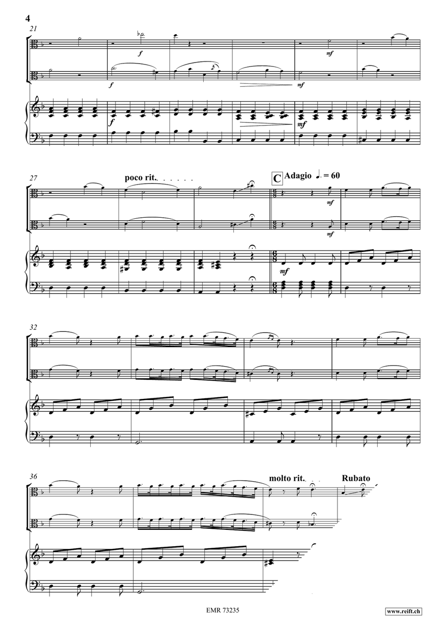 Comic Duet For 2 Cats by Gioachino Rossini Viola - Sheet Music page 4