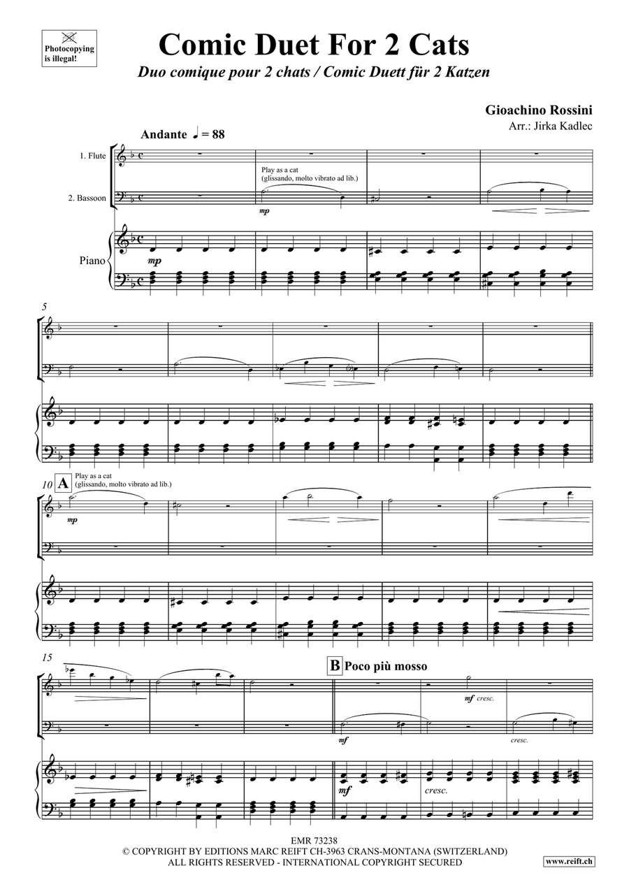 Comic Duet For 2 Cats Comic Duet For 2 Cats Bassoon scores gallery preview page 3