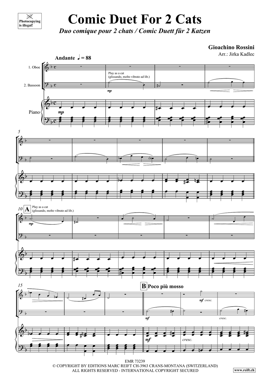 Comic Duet For 2 Cats Comic Duet For 2 Cats Bassoon scores gallery preview page 3