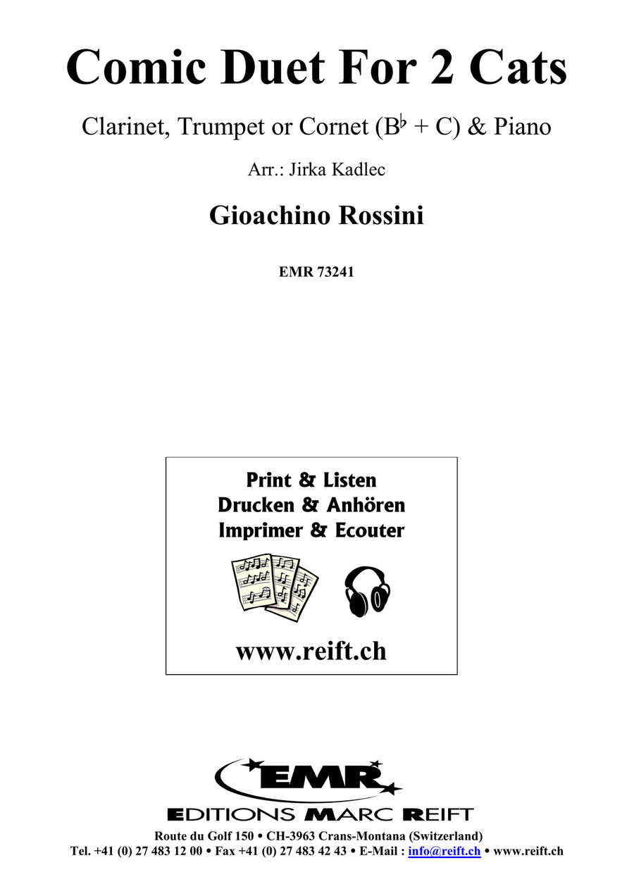 Comic Duet For 2 Cats Clarinet scores gallery preview page 2