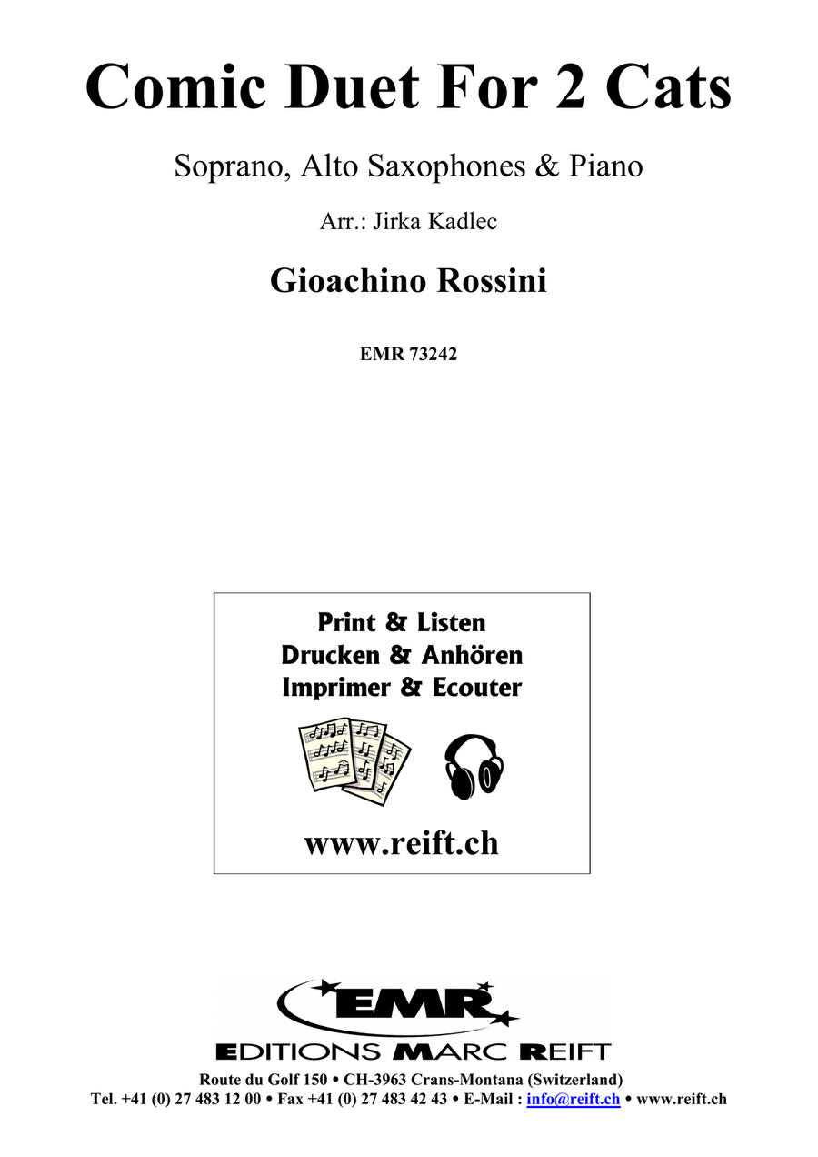 Comic Duet For 2 Cats Comic Duet For 2 Cats Soprano Saxophone scores gallery preview page 2