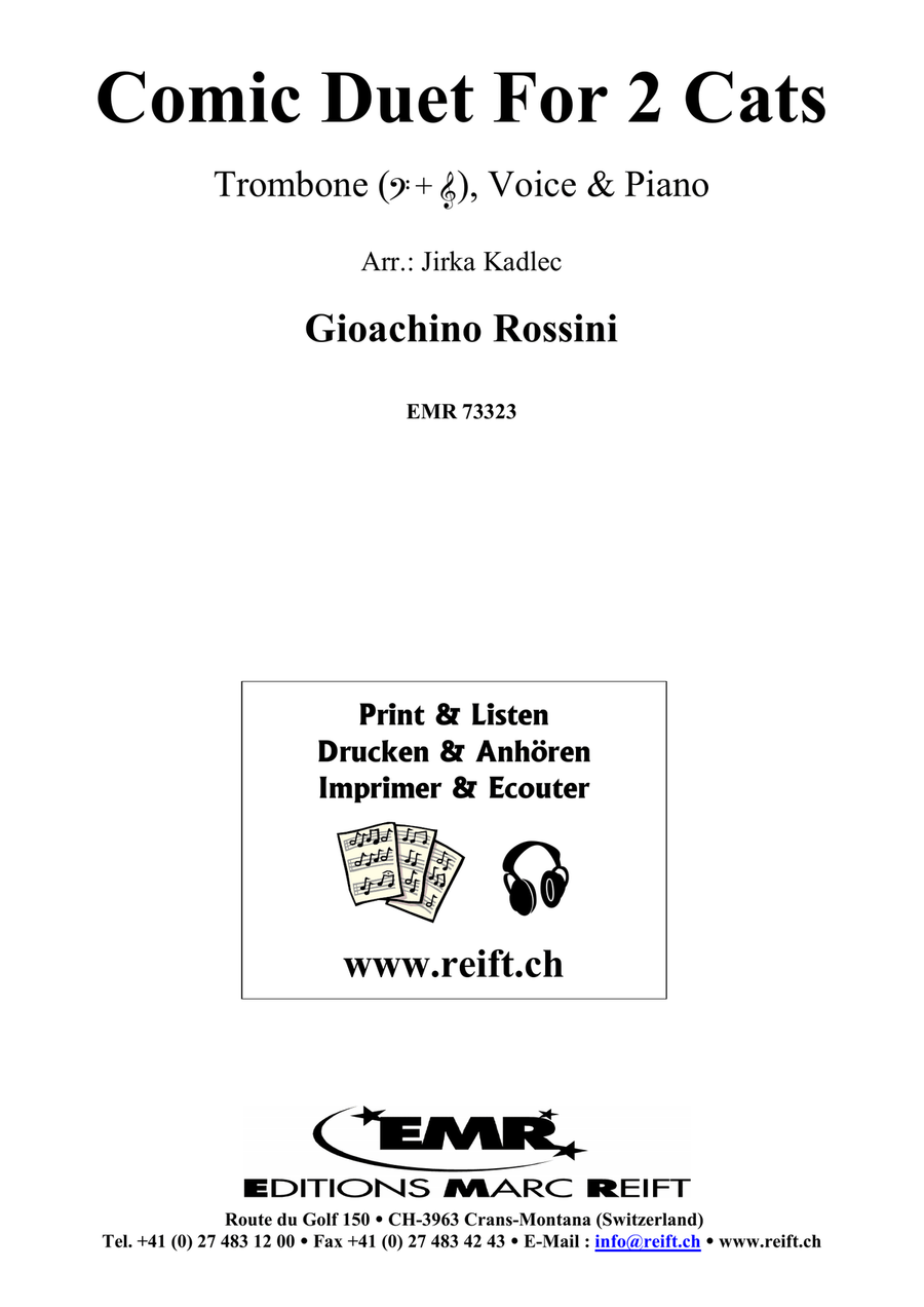 Comic Duet For 2 Cats Comic Duet For 2 Cats Trombone scores gallery preview page 2