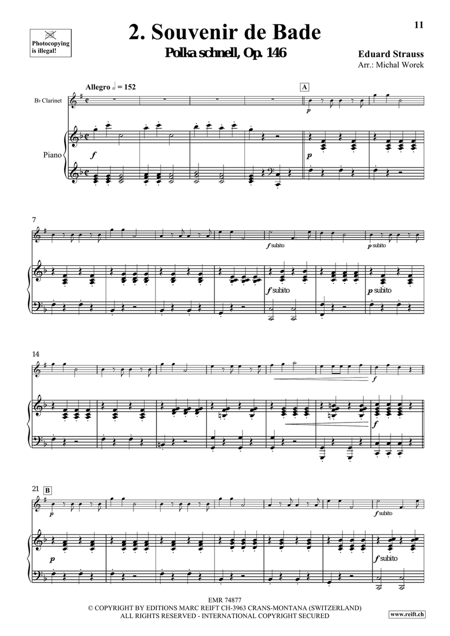 The Charm Of Vienna Volume 4 Clarinet Solo scores gallery preview page 6