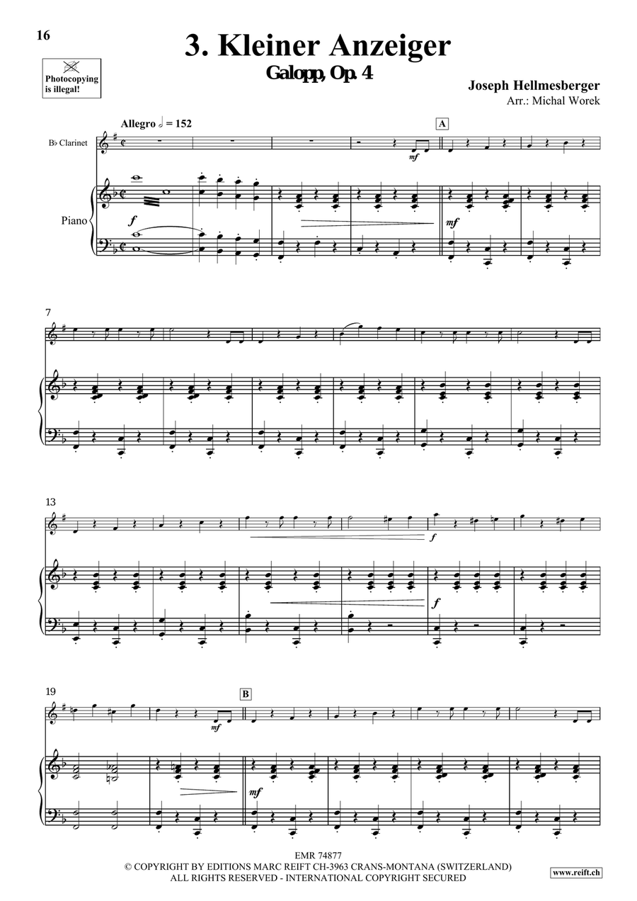 The Charm Of Vienna Volume 4 Clarinet Solo scores gallery preview page 8