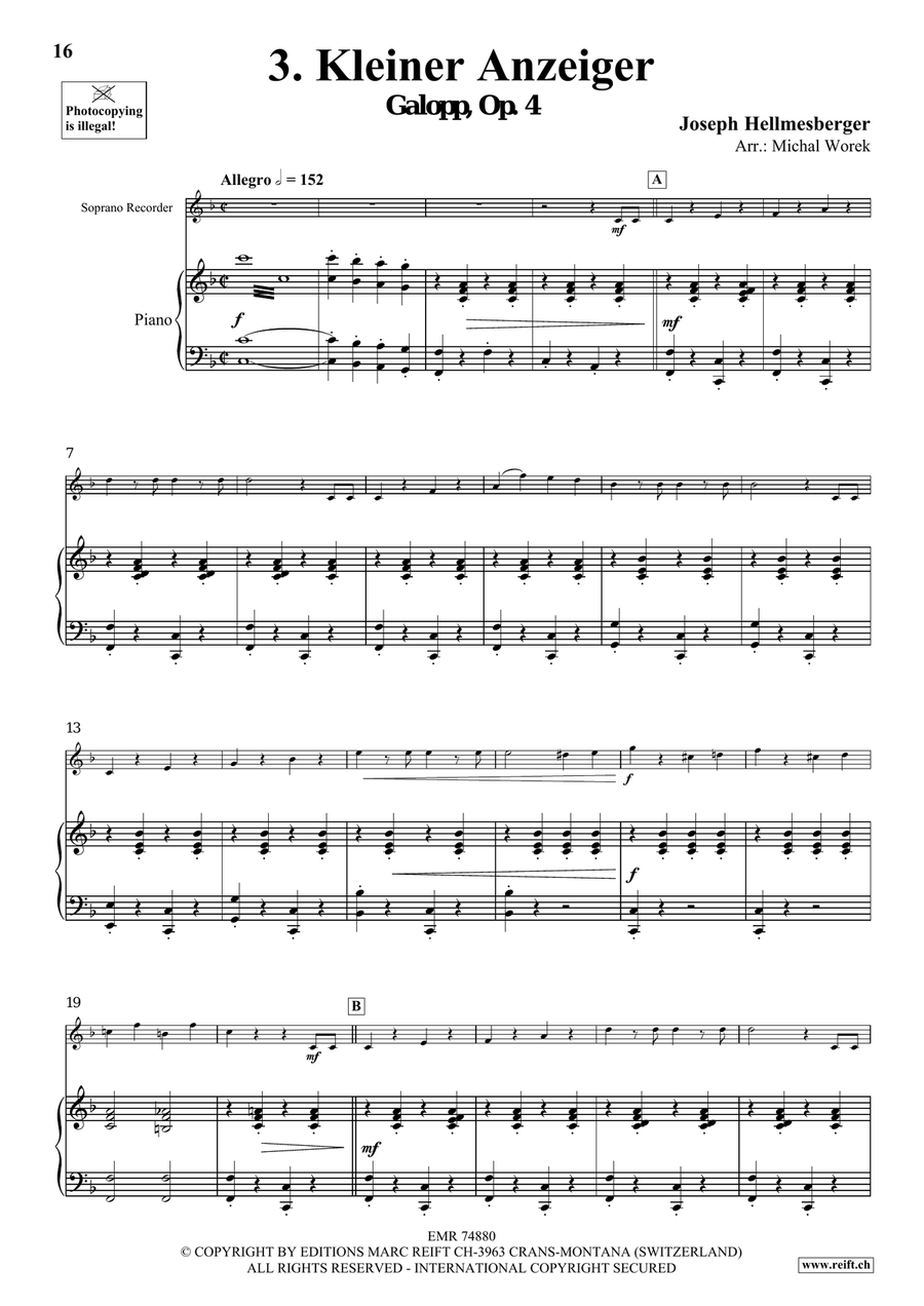 The Charm Of Vienna Volume 4 Soprano Recorder scores gallery preview page 8