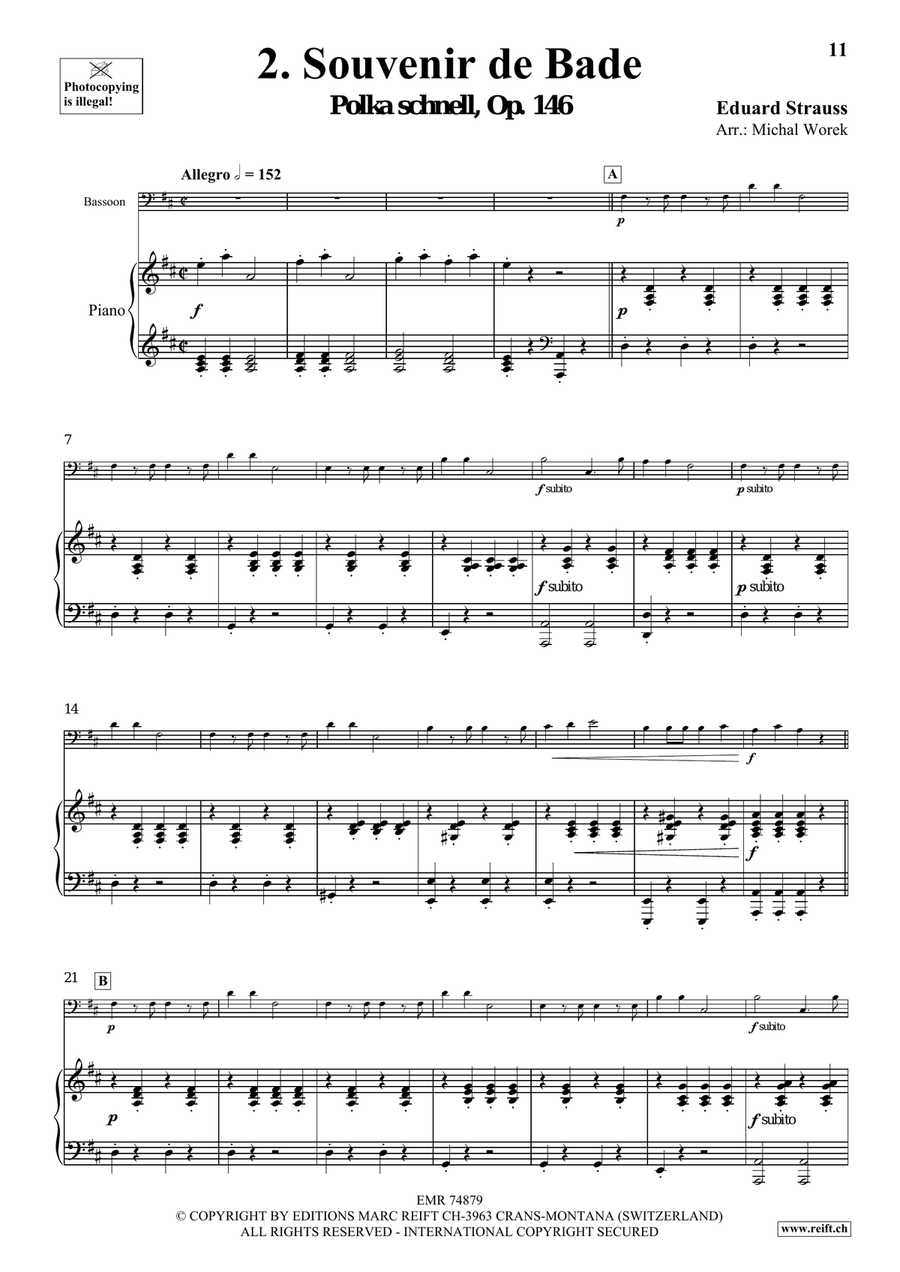 The Charm Of Vienna Volume 4 Bassoon Solo scores gallery preview page 5