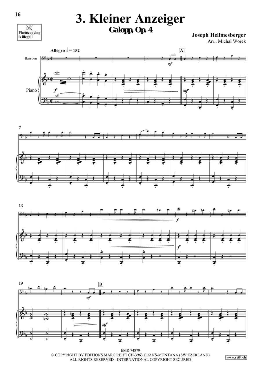 The Charm Of Vienna Volume 4 Bassoon Solo scores gallery preview page 7