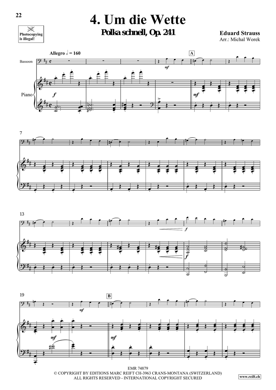 The Charm Of Vienna Volume 4 Bassoon Solo scores gallery preview page 9