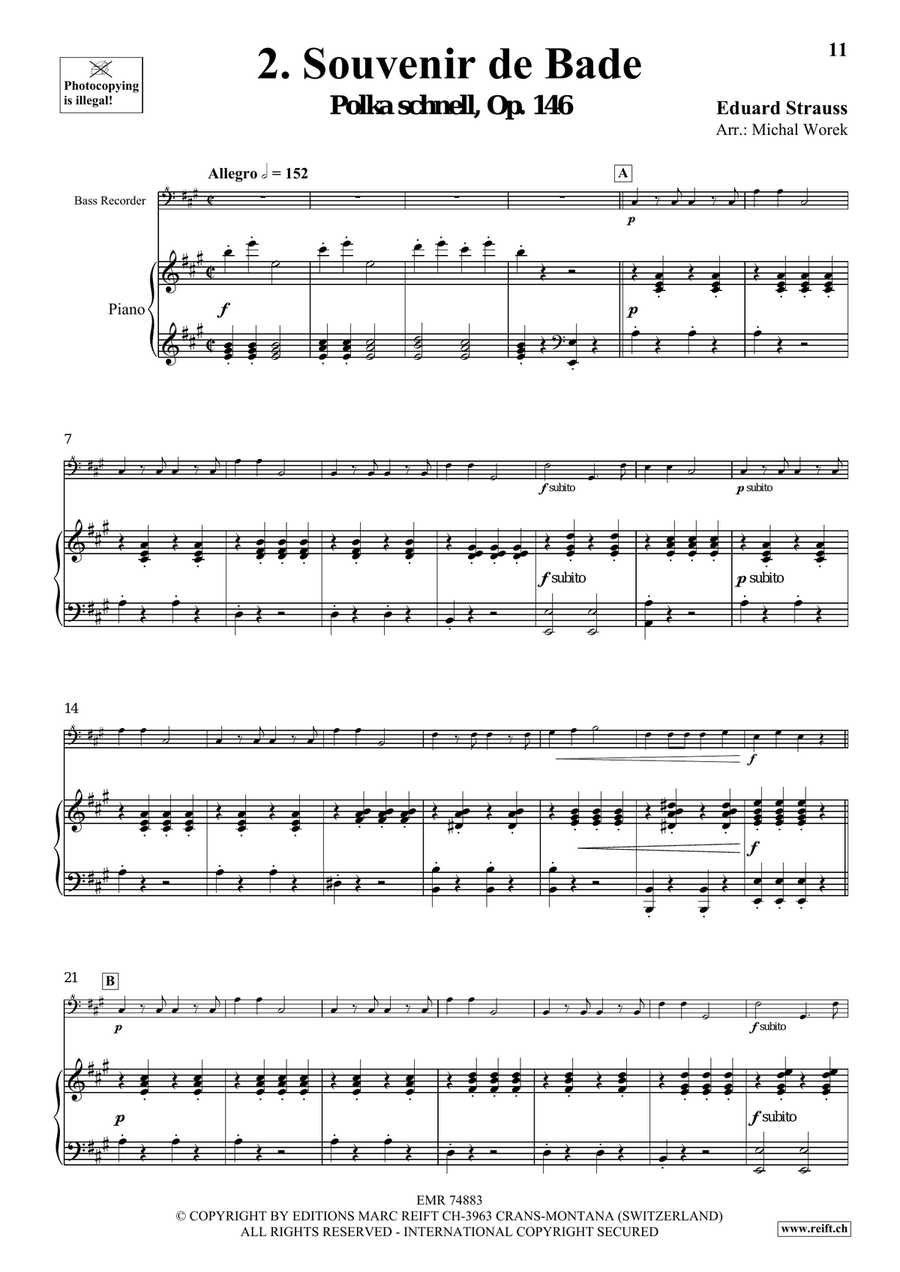 The Charm Of Vienna Volume 4 Bass Recorder scores gallery preview page 6