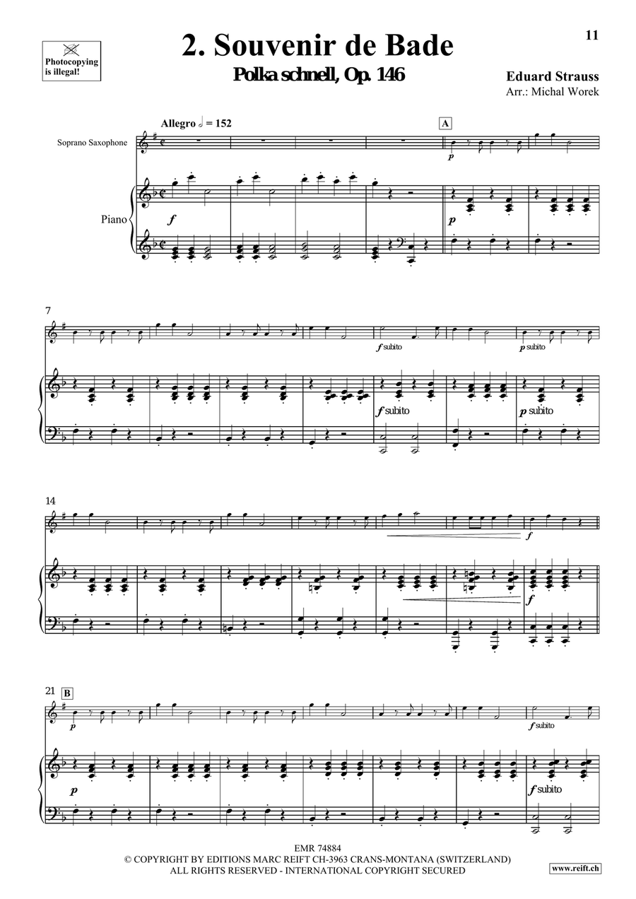 The Charm Of Vienna Volume 4 Soprano Saxophone scores gallery preview page 6