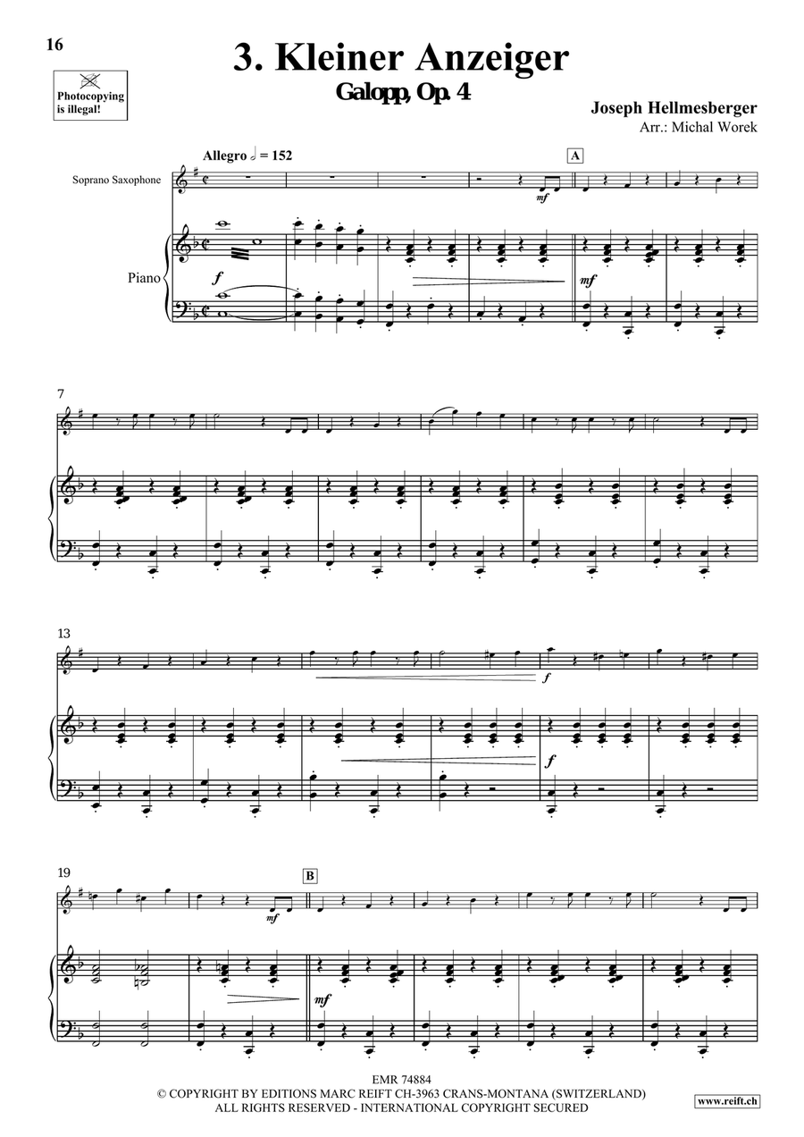 The Charm Of Vienna Volume 4 Soprano Saxophone scores gallery preview page 8