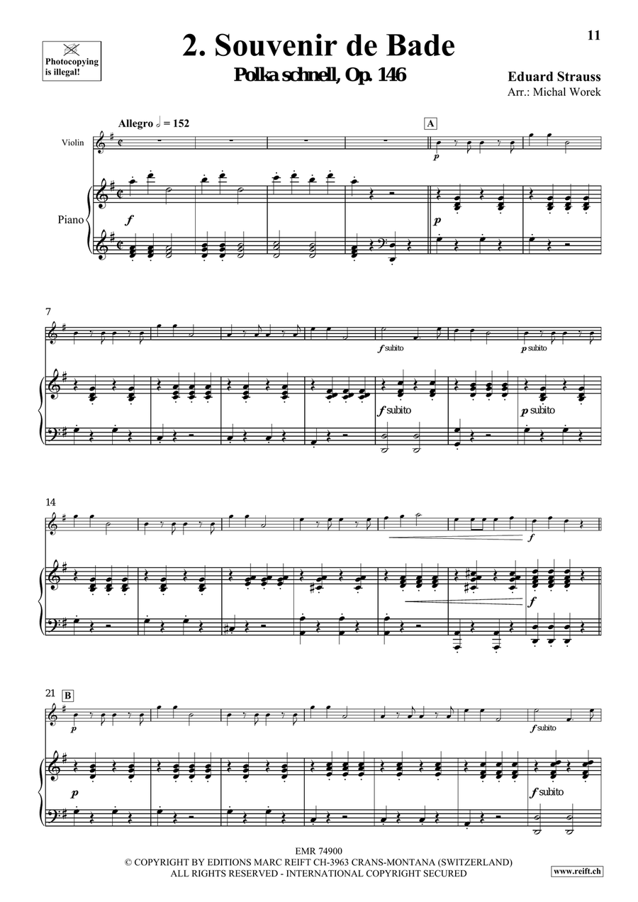 The Charm Of Vienna Volume 4 Violin Solo scores gallery preview page 6
