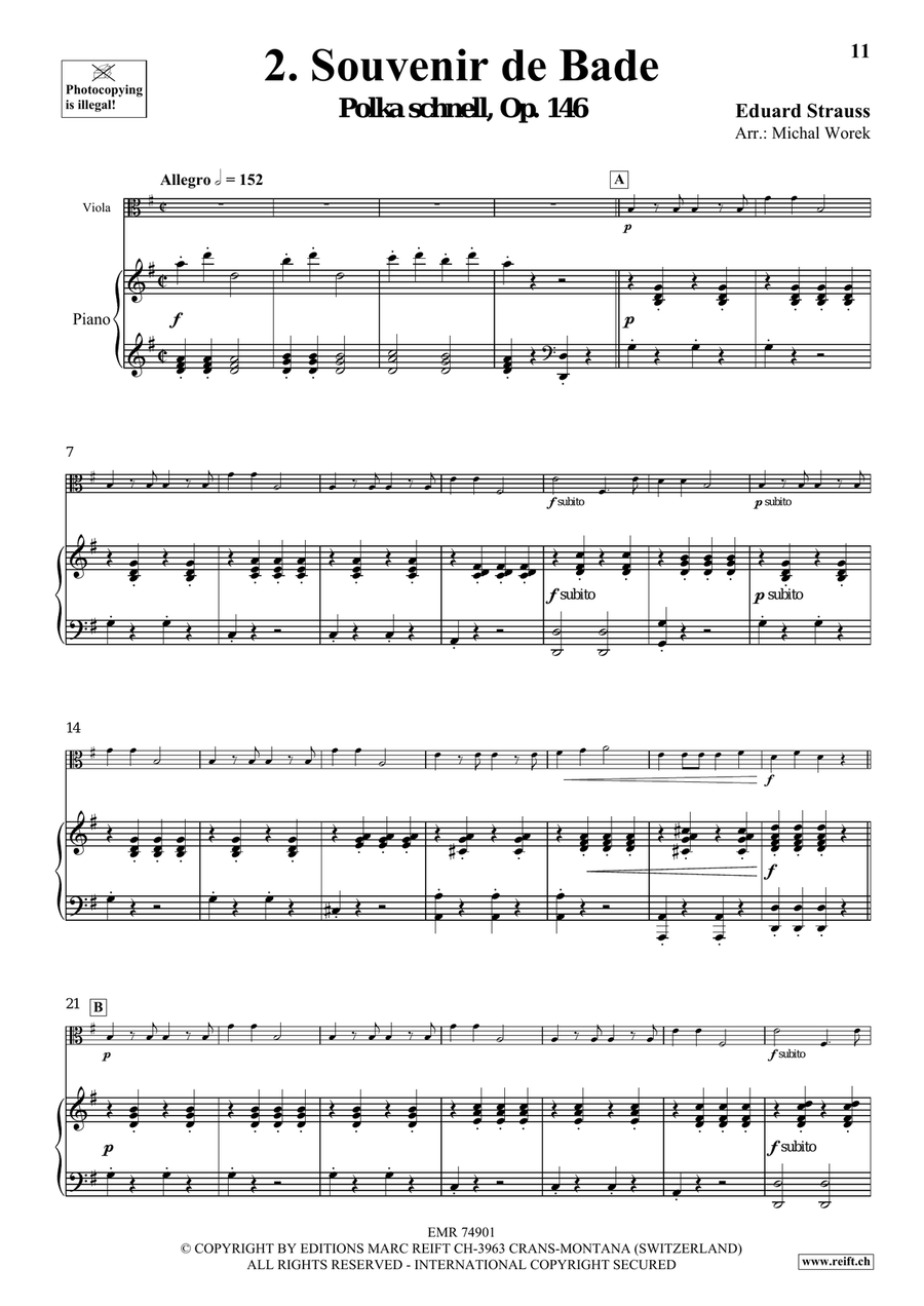 The Charm Of Vienna Volume 4 Viola scores gallery preview page 6