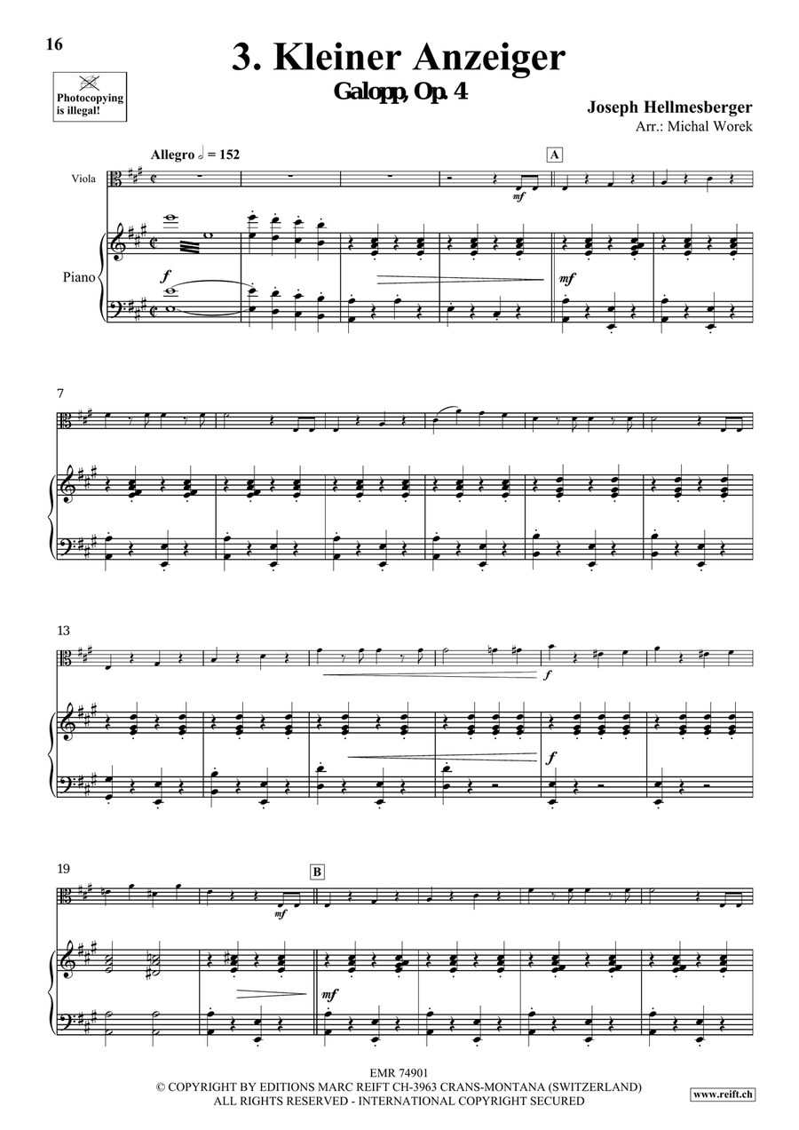 The Charm Of Vienna Volume 4 Viola scores gallery preview page 8