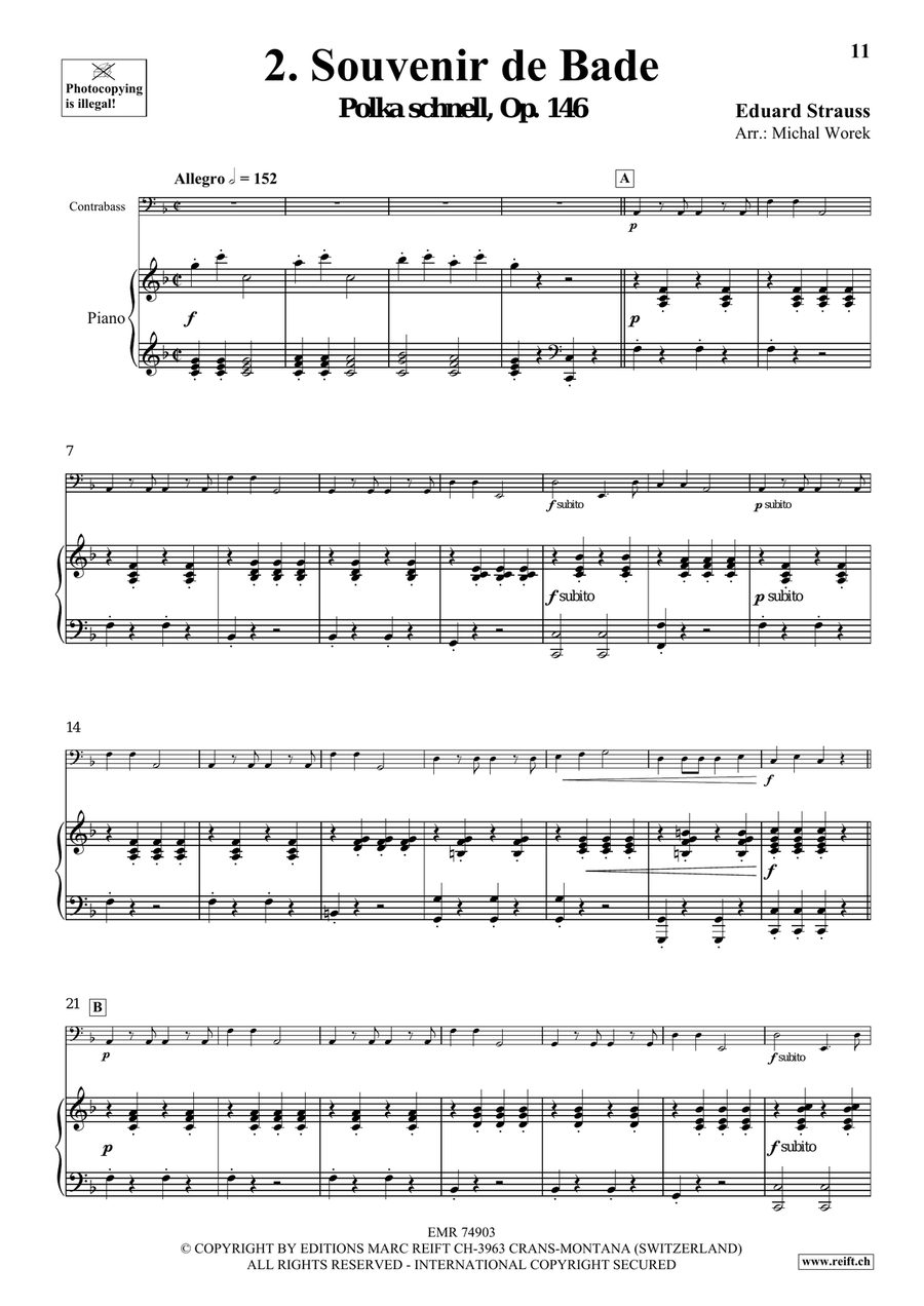 The Charm Of Vienna Volume 4 Double Bass scores gallery preview page 6
