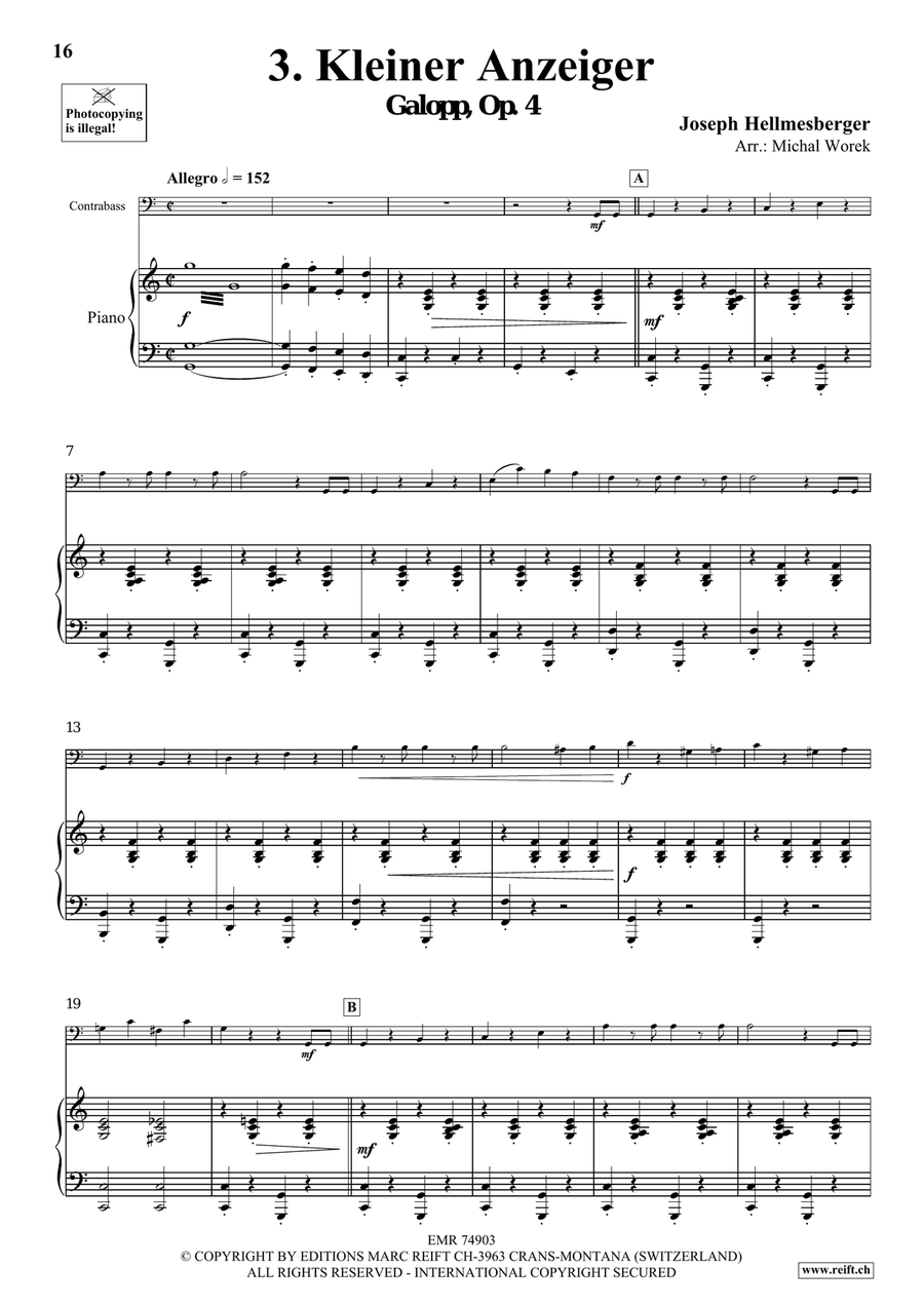 The Charm Of Vienna Volume 4 Double Bass scores gallery preview page 8