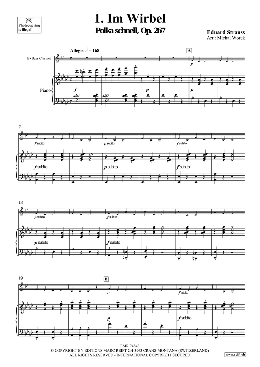The Charm Of Vienna Volume 3 Bass Clarinet scores gallery preview page 4