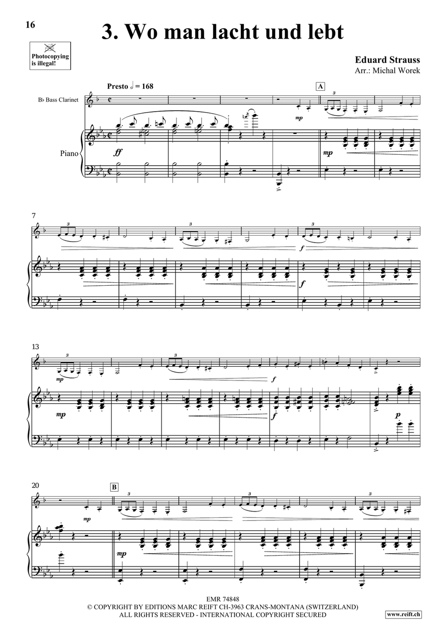 The Charm Of Vienna Volume 3 Bass Clarinet scores gallery preview page 8