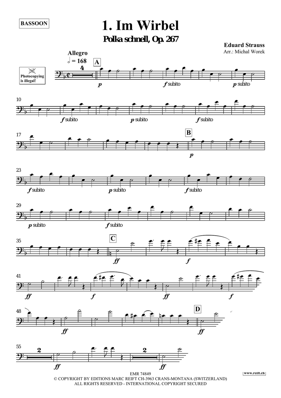 The Charm Of Vienna Volume 3 Bassoon Solo scores gallery preview page 3