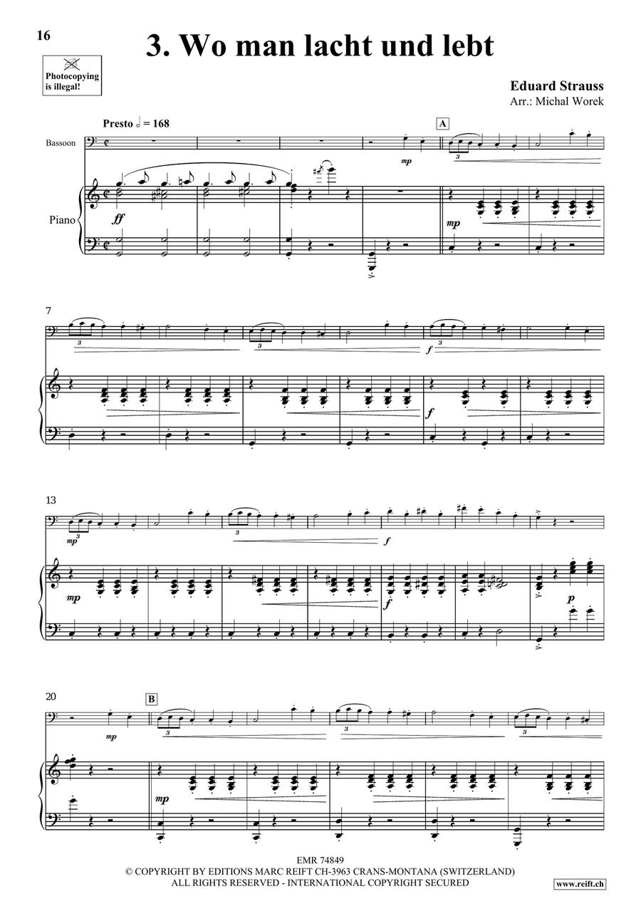 The Charm Of Vienna Volume 3 Bassoon Solo scores gallery preview page 8