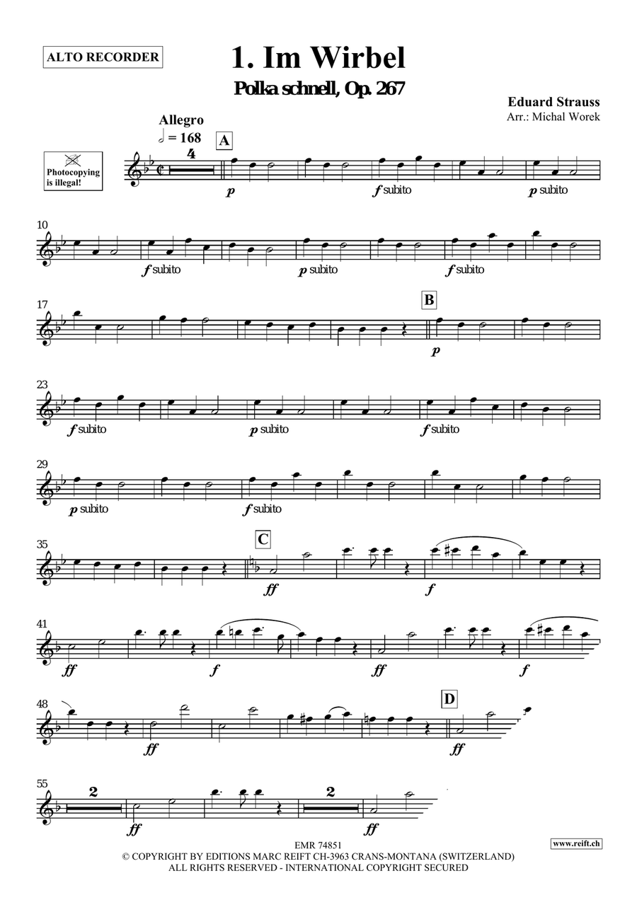 The Charm Of Vienna Volume 3 Alto Recorder scores gallery preview page 3