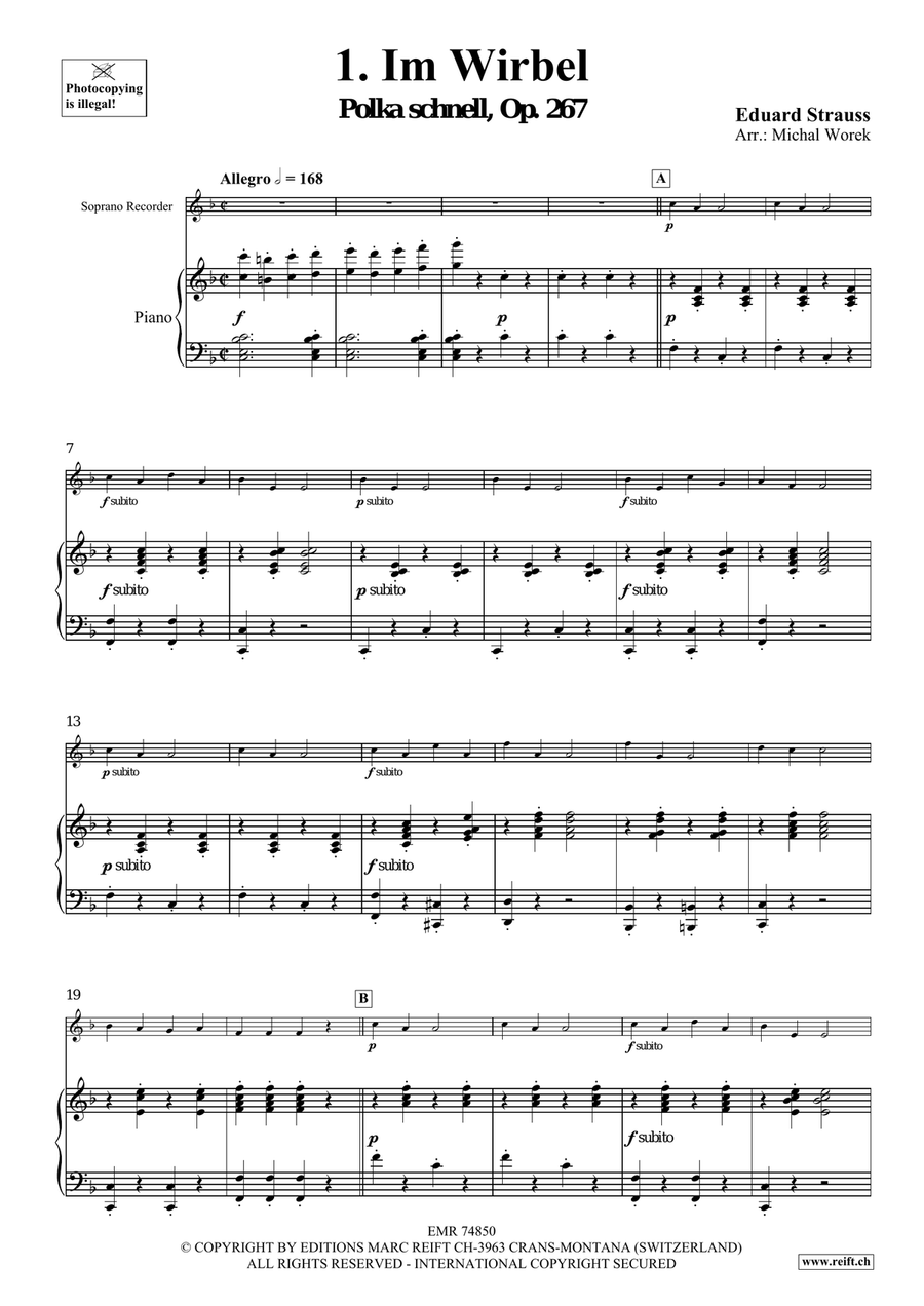 The Charm Of Vienna Volume 3 Soprano Recorder scores gallery preview page 4