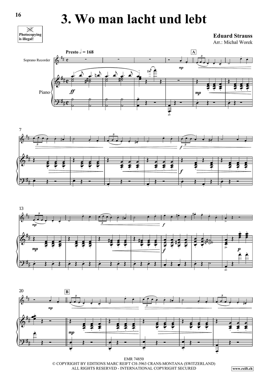The Charm Of Vienna Volume 3 Soprano Recorder scores gallery preview page 8