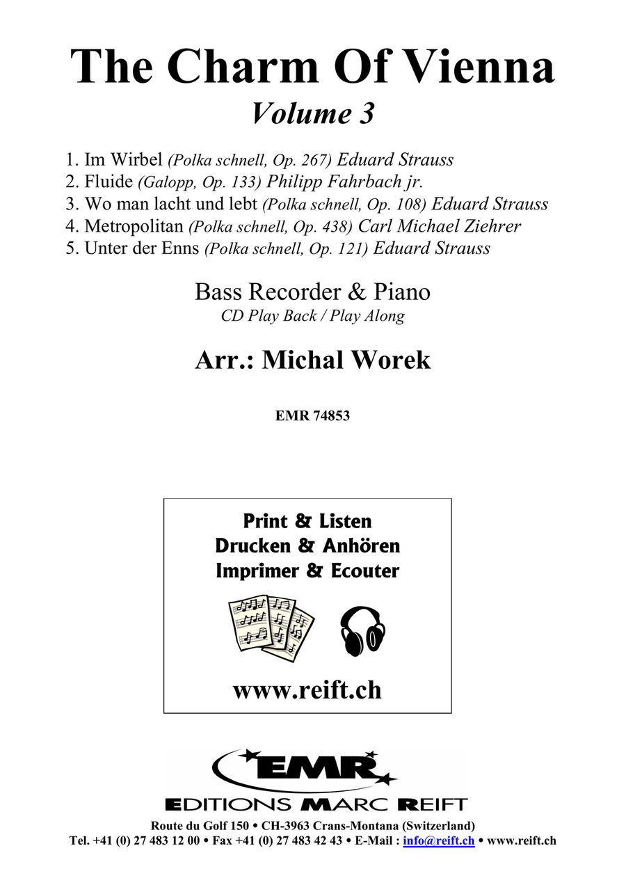 The Charm Of Vienna Volume 3 Bass Recorder scores gallery preview page 2