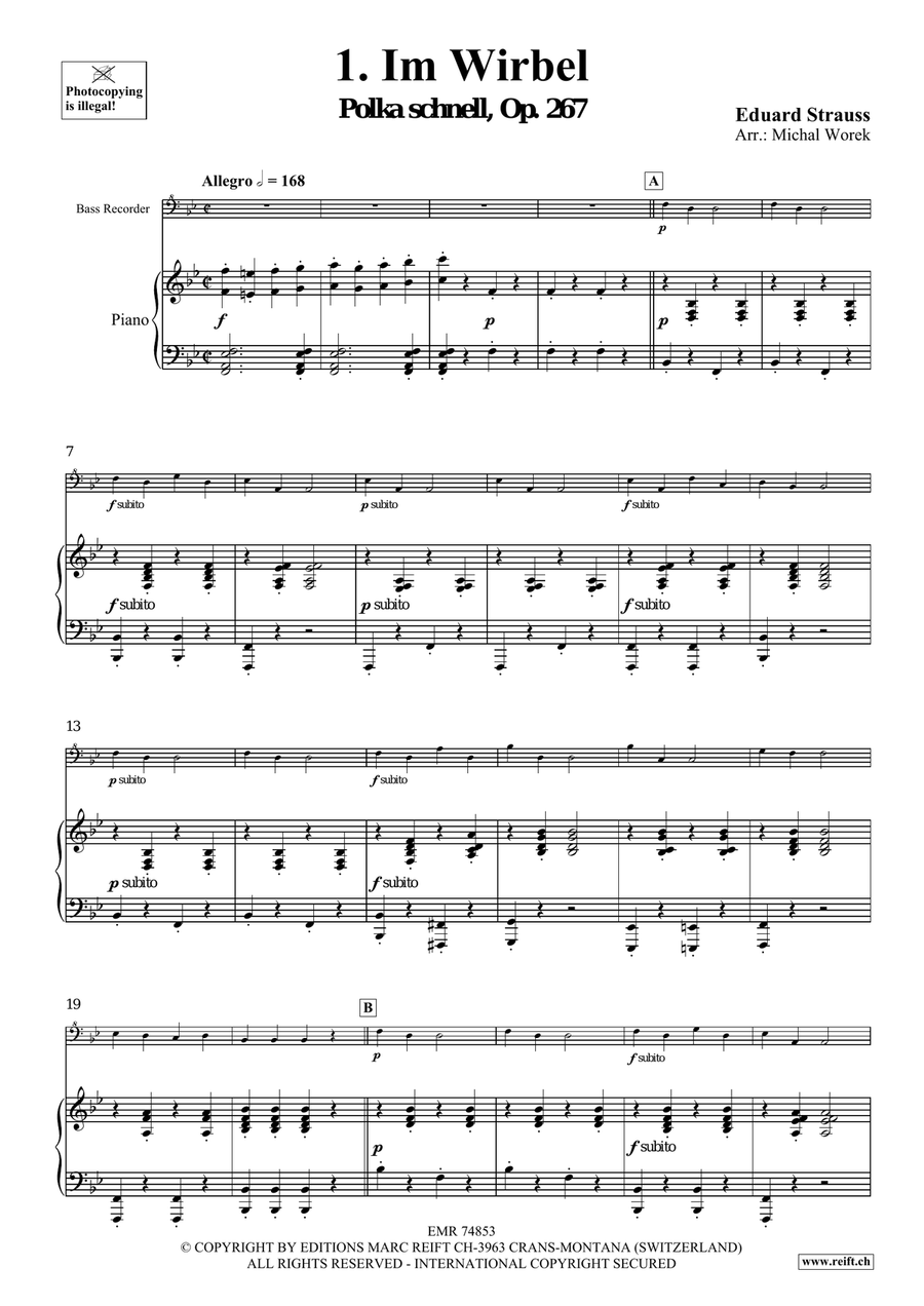The Charm Of Vienna Volume 3 Bass Recorder scores gallery preview page 4
