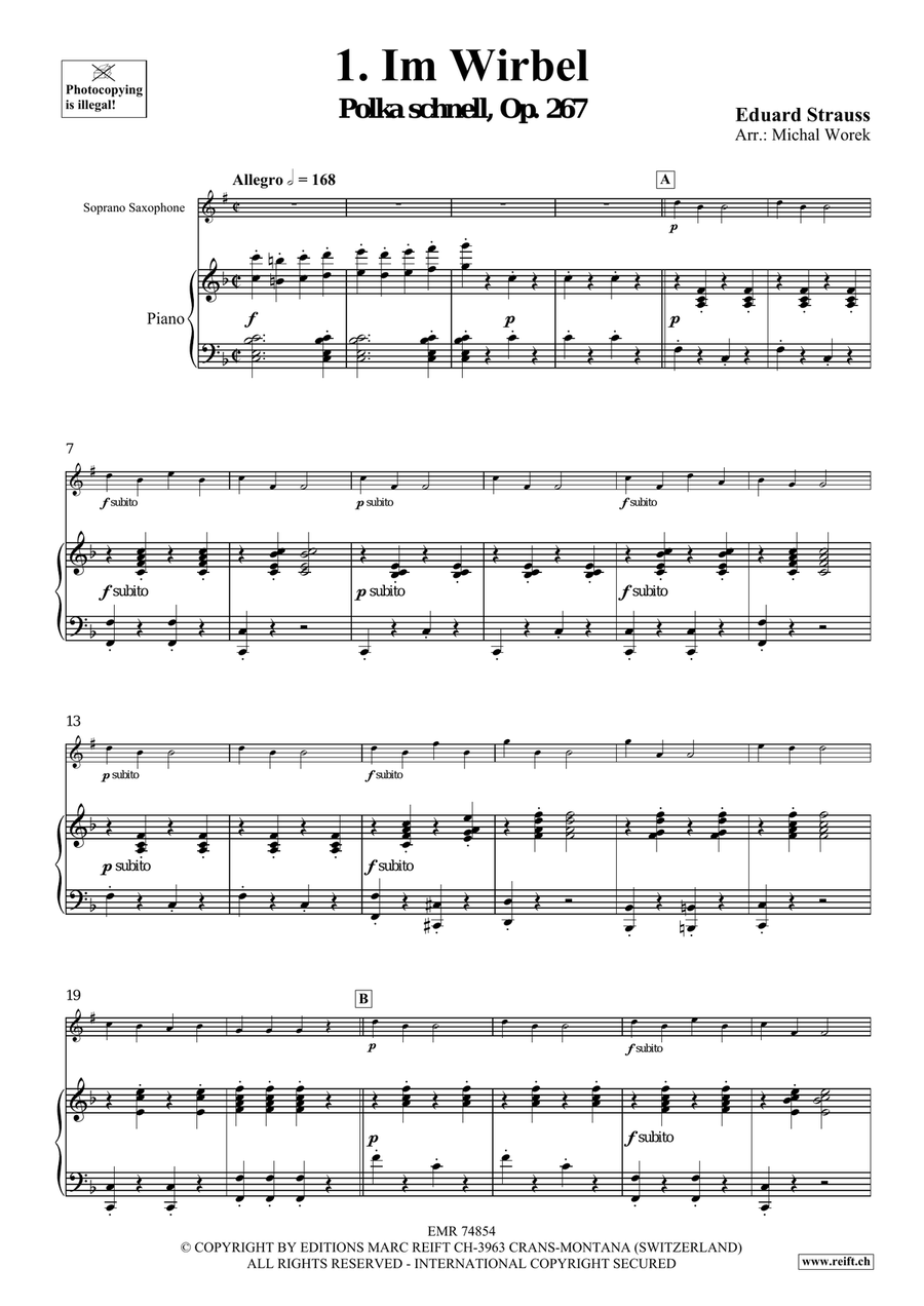 The Charm Of Vienna Volume 3 Soprano Saxophone scores gallery preview page 4