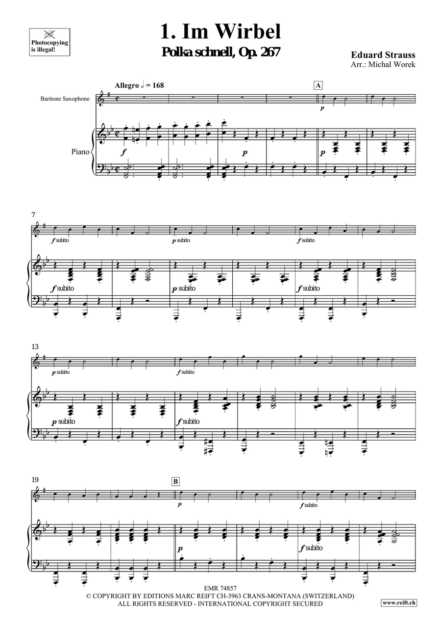 The Charm Of Vienna Volume 3 Baritone Saxophone scores gallery preview page 4