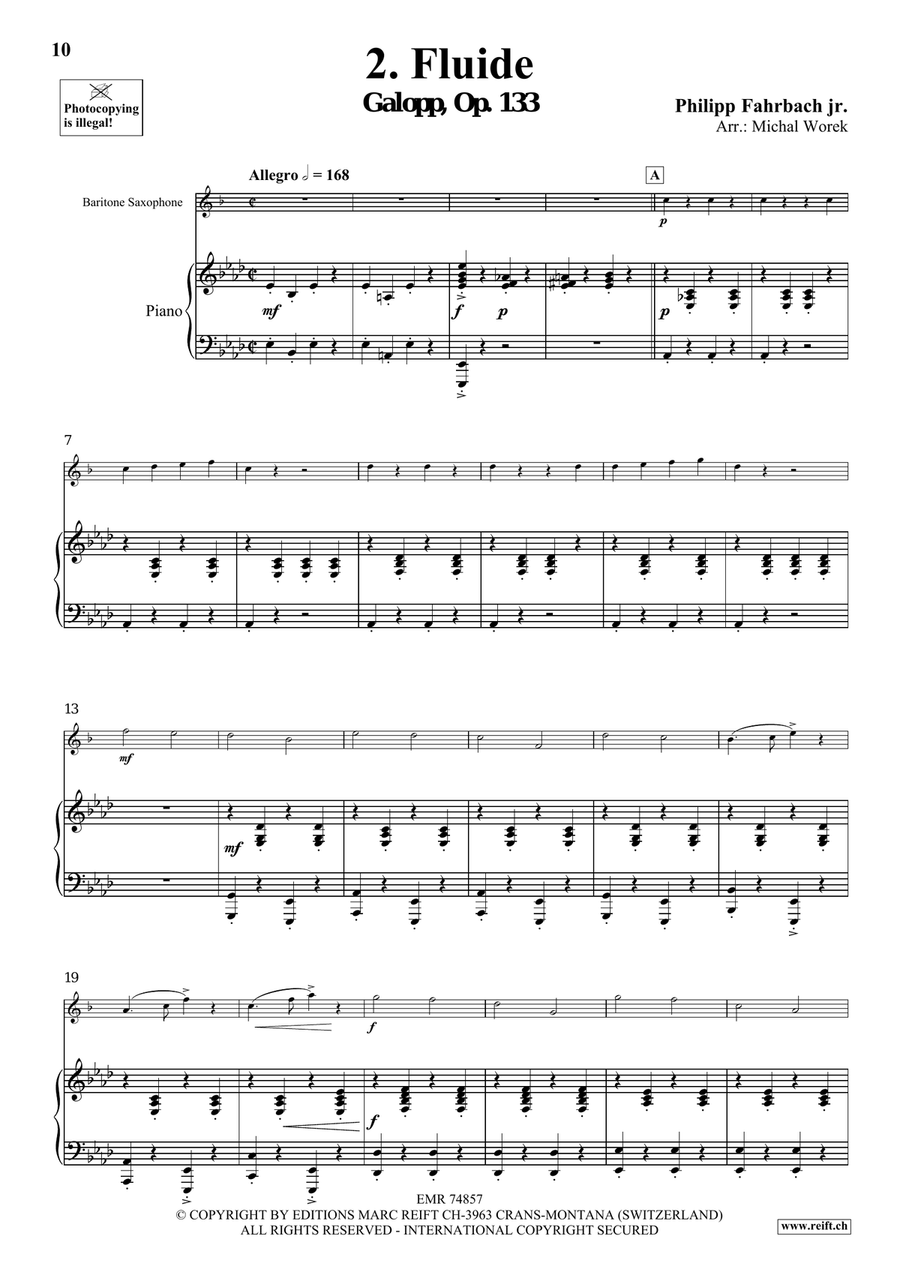 The Charm Of Vienna Volume 3 Baritone Saxophone scores gallery preview page 6