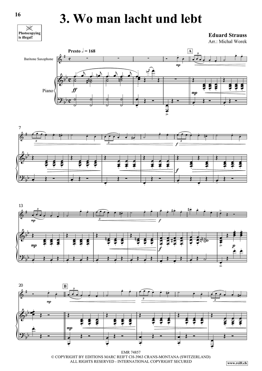 The Charm Of Vienna Volume 3 Baritone Saxophone scores gallery preview page 8