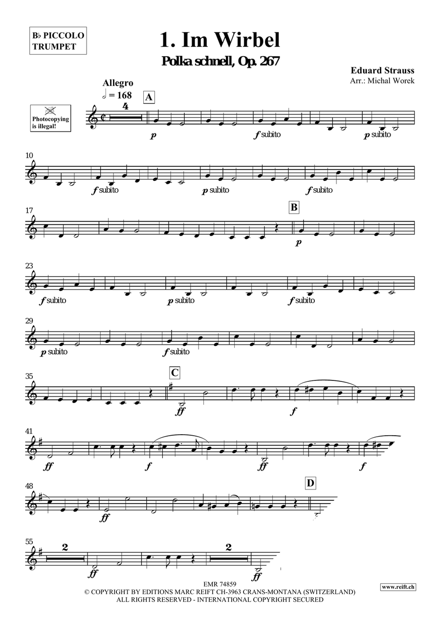 The Charm Of Vienna Volume 3 Piccolo Trumpet scores gallery preview page 3