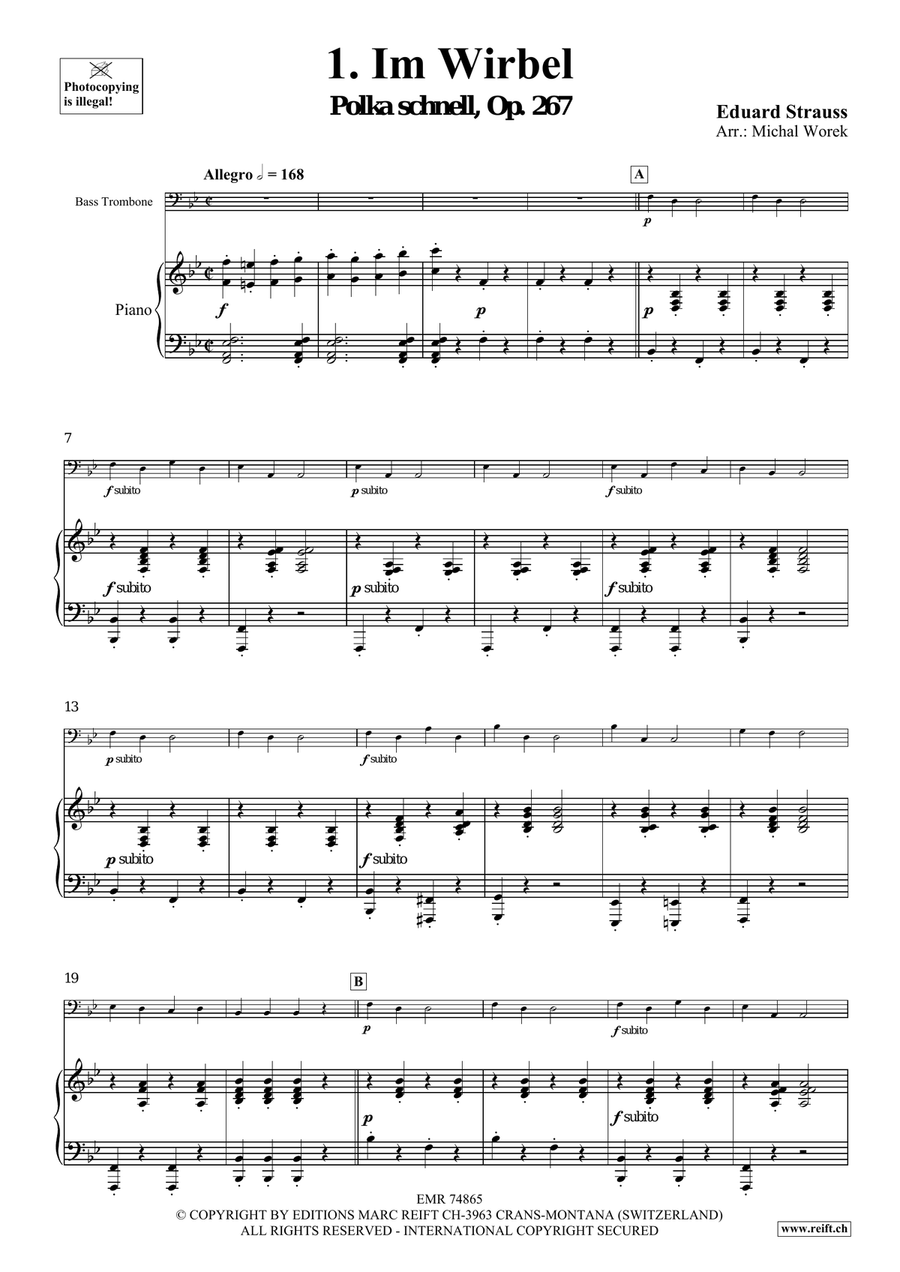 The Charm Of Vienna Volume 3 Trombone scores gallery preview page 4