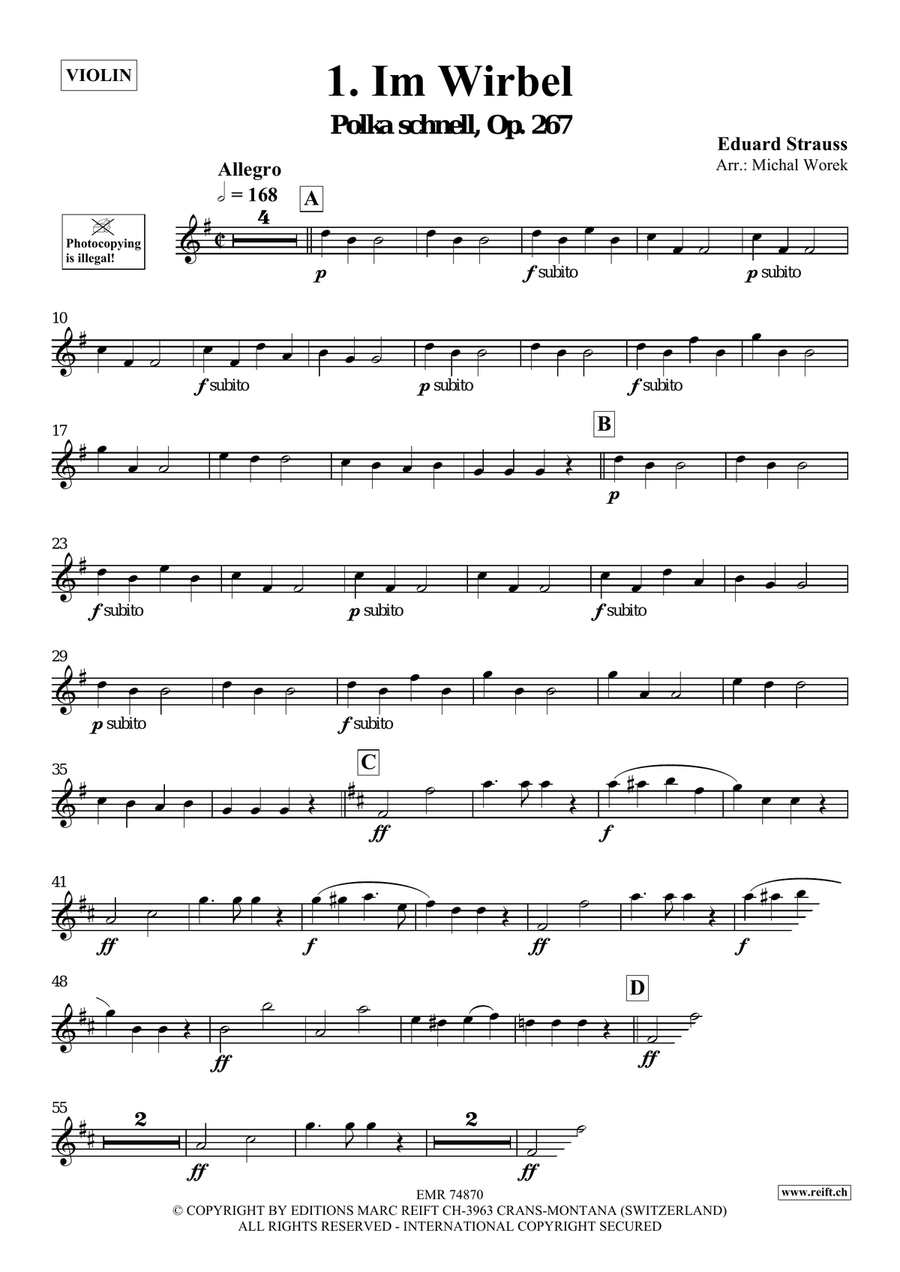 The Charm Of Vienna Volume 3 Violin Solo scores gallery preview page 3