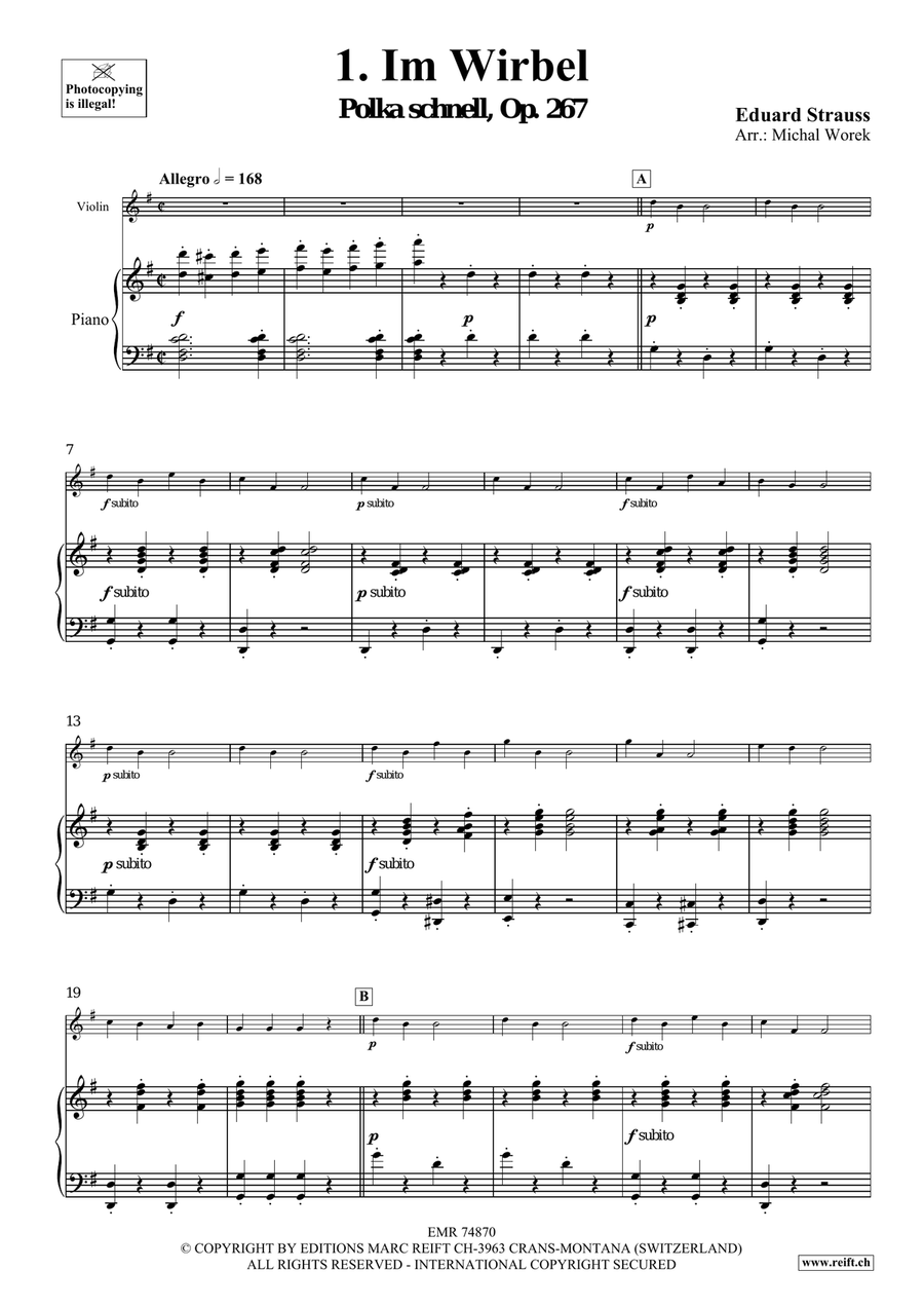 The Charm Of Vienna Volume 3 Violin Solo scores gallery preview page 4