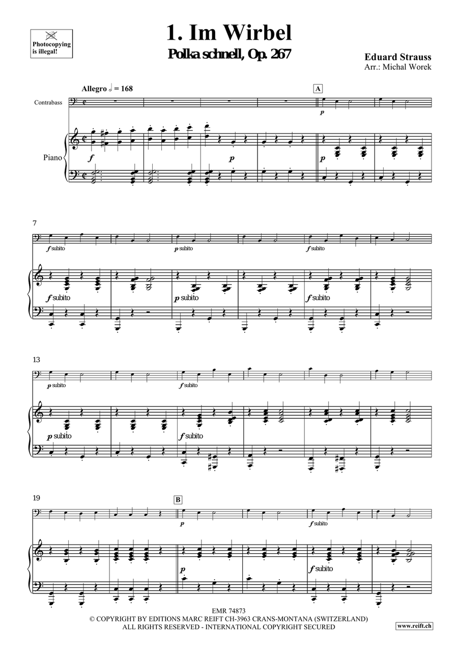 The Charm Of Vienna Volume 3 Double Bass scores gallery preview page 4