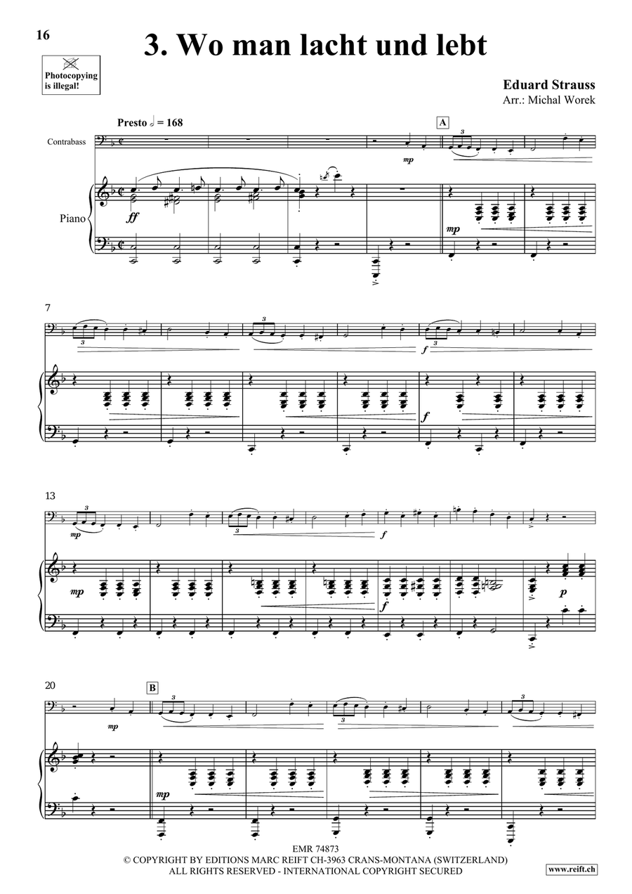 The Charm Of Vienna Volume 3 Double Bass scores gallery preview page 8