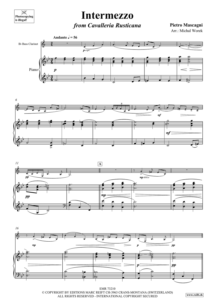 Intermezzo Intermezzo Bass Clarinet scores gallery preview page 3