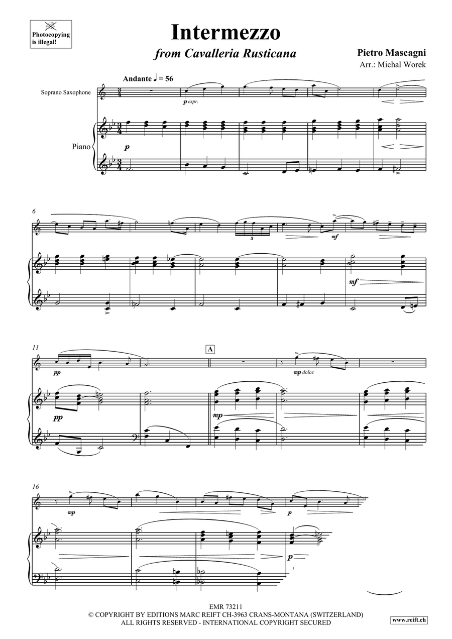 Intermezzo Intermezzo Soprano Saxophone scores gallery preview page 3
