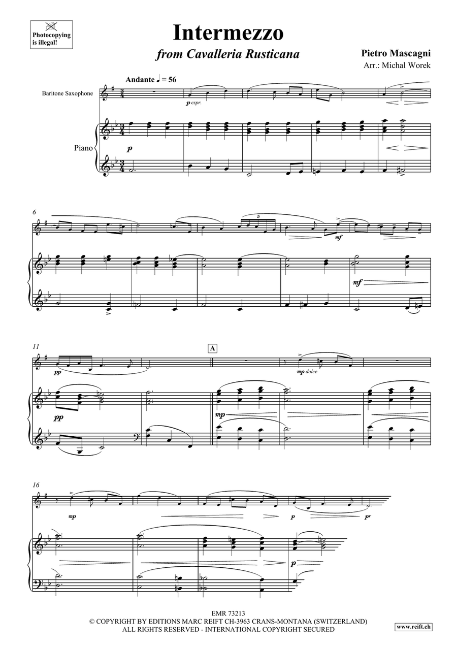 Intermezzo Intermezzo Baritone Saxophone scores gallery preview page 3