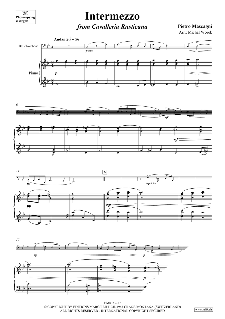 Intermezzo Intermezzo Bass Trombone scores gallery preview page 3