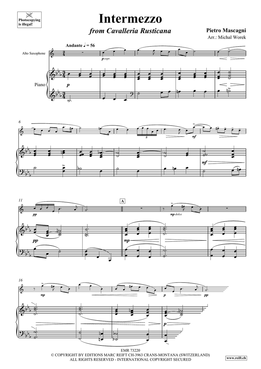 Intermezzo Intermezzo Alto Saxophone scores gallery preview page 3