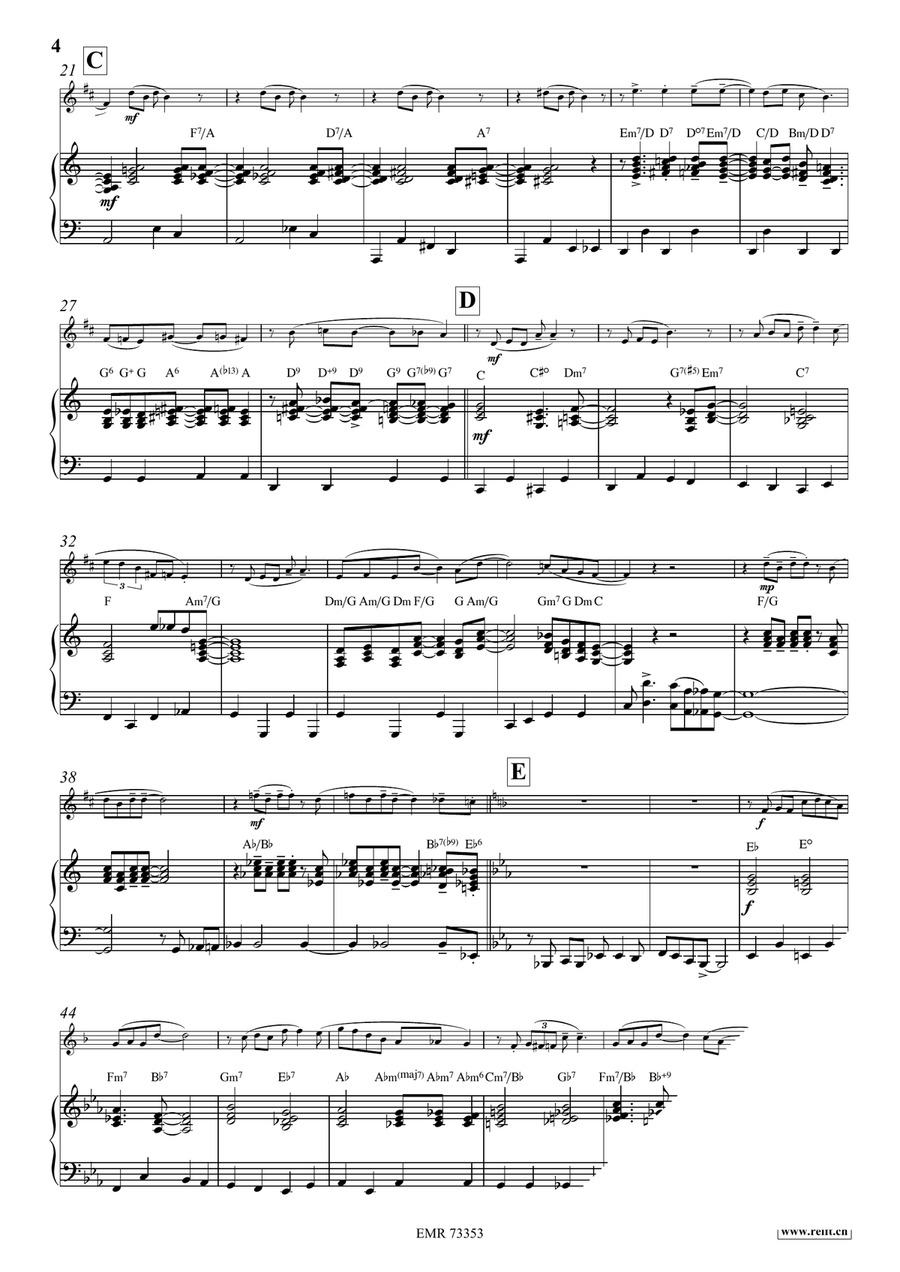 Ain't Misbehavin' Ain't Misbehavin' Cornet scores gallery preview page 4