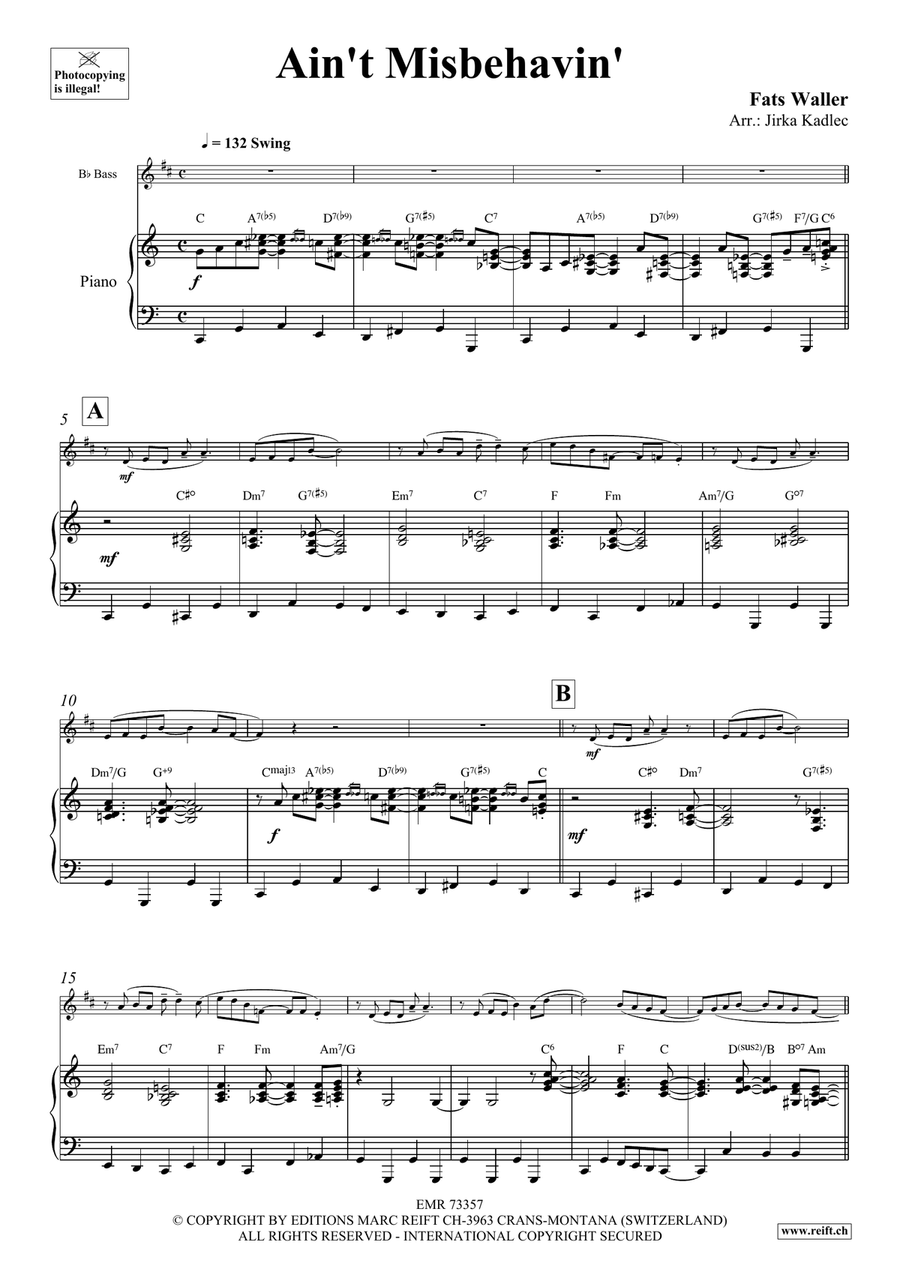 Ain't Misbehavin' Ain't Misbehavin' Voice Solo scores gallery preview page 3