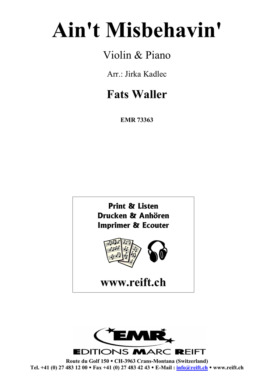 Ain't Misbehavin' Ain't Misbehavin' Violin Solo scores gallery preview page 2